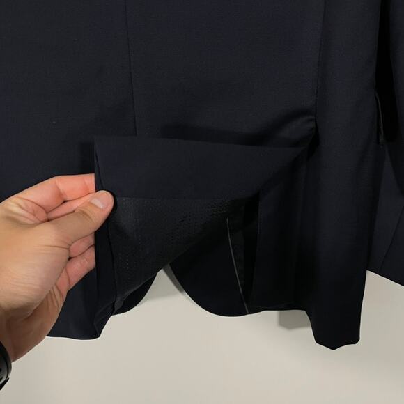 Hugo Boss Super 100s Johnstons Lenon Virginwool Blazer Mens Size 38R Black Reda - Picture 11 of 11